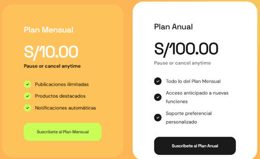 Choose your plan